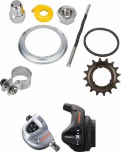 XMX Koło tylne 26" piasta Shimano Nexus 3 - biegi z osprzętem, obręcz stożek srebrna 2