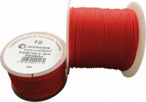 overmann Sznur murarski, z polietylenu 2mmx100m,kolor czerwony OVERMANN 1