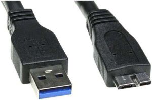 Kabel USB LAMA PLUS USB-A - microUSB 0.5 m Czarny 1