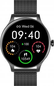 Smartwatch Garett Classy Czarny  (CLASSY_CZAR_STAL) 2