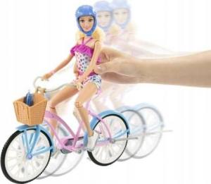 Lalka Barbie Barbie LALKA BARBIE NA ROWERZE HBY28 LALKA + ROWER 4