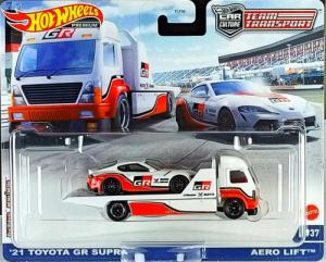 Mattel HOT WHEELS Team Transport Toyota GR Supra Aero #37 1