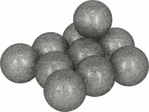 Cotton balls Kula Led Grafit Brokat 10szt 1