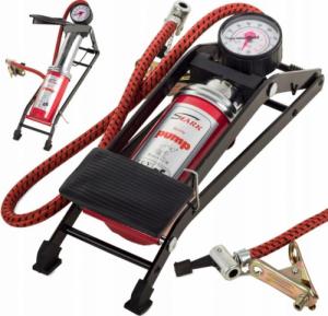 Verk POMPKA NOŻNA SAMOCHODOWA ROWEROWA Z MANOMETREM 3