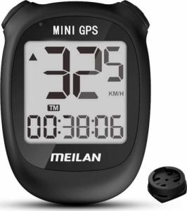 Meilan Mini Licznik Rowerowy Meilan M3 GPS Black Uniwersalny 1