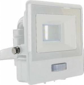 Naświetlacz V-TAC Projektor LED V-TAC 10W SAMSUNG CHIP Czujnik Ruchu Biały Z MUFĄ VT-118S 3000K 735lm 5 Lat Gwarancji 1