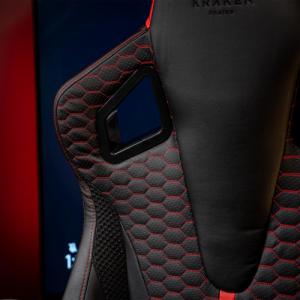 Fotel Kraken Apollo szaro-czerwony 13