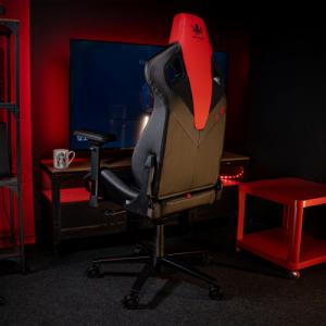 Fotel Kraken Apollo szaro-czerwony 16