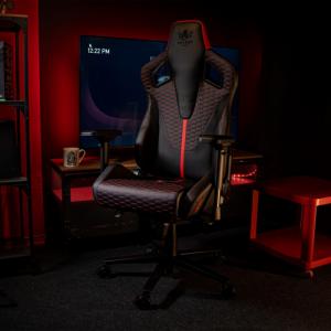 Fotel Kraken Apollo szaro-czerwony 19