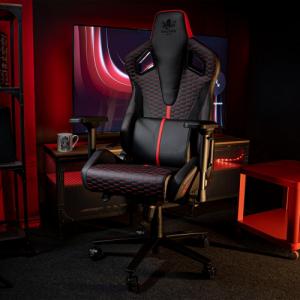 Fotel Kraken Apollo szaro-czerwony 20