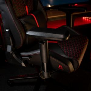 Fotel Kraken Apollo szaro-czerwony 6