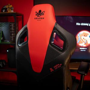 Fotel Kraken Apollo szaro-czerwony 8