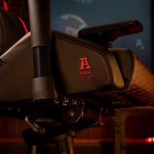 Fotel Kraken Apollo szaro-czerwony 10