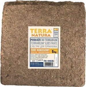 Terra Natura Podłoże do terrarium brykiet torf kokosowy foliowany 5kg (kraj pochodzenia Sri Lanka) 1