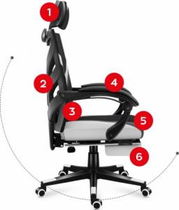 Fotel Huzaro Fotel Gamingowy Huzaro Combat 5.0 biały 15