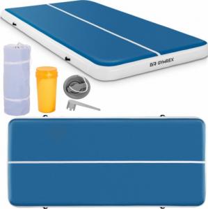 Gymrex Dmuchany materac gimnastyczny GR-ATM8 300 cm x 200 cm x 20 cm niebieski 2