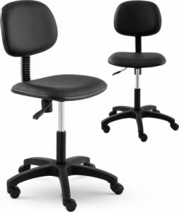 FROMM&STARCK Krzesło robocze warsztatowe z oparciem do 120 kg 450-590 mm czarne 1