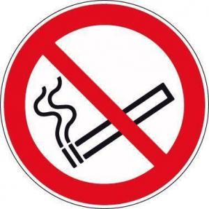 neutralna linia produktów Znak zakazu, folia 200mm, "Zakaz palenia", 1
