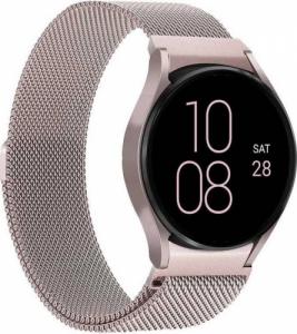 Puro Puro Milanese Magnetic Band Pasek ze stali nierdzewnej do Samsung Galaxy Watch 4 / Watch 4 Classic (różowe złoto) 1