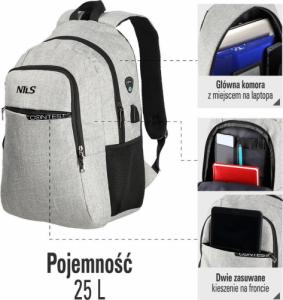Nils Extreme Plecak Nils CBC7072 contest szary 3