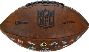 Wilson NFL Official Throwback 32 Team Logo Ball Brązowa r. 9 (WTF1758XBNF32) 2