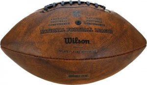 Wilson NFL Official Throwback 32 Team Logo Ball Brązowa r. 9 (WTF1758XBNF32) 3