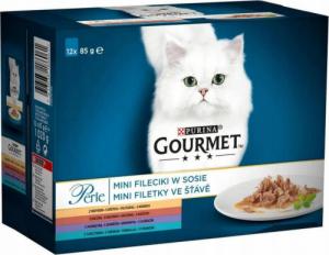 Purina Gourmet Perle Karma dla kotów kolekcja mini filecików w sosie (12 x 85g) 1