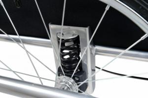 Funfit Przyczepka rowerowa z amortyzatorem 2-osobowa +JOGGER niebieska 7