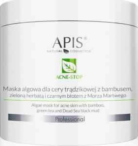 Apis APIS_Acne-Stop Algae Mask maska algowa dla cery trądzikowej z bambusem i zieloną herbatą 200g 1
