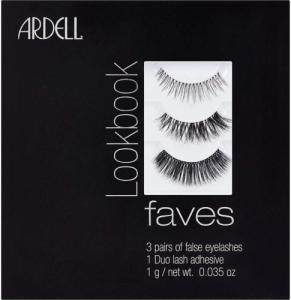 Ardell ARDELL_SET Lookbook Faves 3 Pairs Of False Eyelashes 110 + 120 + 105 + Duo Lash Adhesive 1g 1