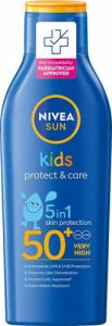 Nivea NIVEA_Sun Kids Protect &amp; Care 5in1 balsam do opalania dla dzieci z organicznym olejkiem migdałowym 200ml 1