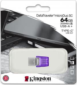 Pendrive Kingston DataTraveler microDuo 3C Gen3, 64 GB  (DTDUO3CG3/64GB) 5