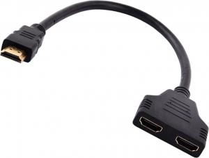 Adapter AV zakupytv.net HDMI - HDMI x2 czarny 1
