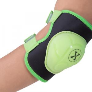 Nils Extreme Zestaw ochraniaczy kolana+łokcie+nadgarstki na rolki deskorolkę hulajnogę Nils Extreme H704 zielony rozmiar M 3