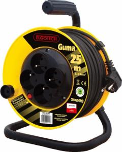 Elgotech Przedłużacz bębnowy 25m guma 4-gniazda z/u 4x2P+Z 3x1,5mm2 - PZB1-40-25G Elgotech 1
