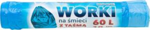 Praktyczna Worki na śmieci z taśmą Praktyczna 60L 100szt 2