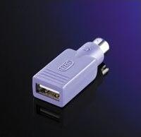 Adapter USB Value Value PS / 2 - USB adapter klawiatury. fioletowy 1