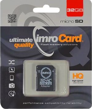 Karta Imro MicroSDHC 32 GB Class 10 UHS-I/U1  (KOM000487) 1