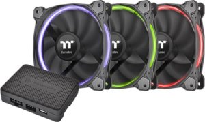 Wentylator Thermaltake Riing 12 RGB 3-pack + Hub (CL-F049-PL12SW-A) 1