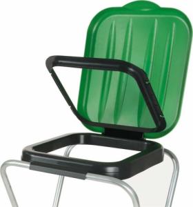 GSG24 Uchwyt ścienny wiszący do segregacji śmieci 3 kolory - worki 120L 2