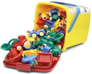 Viking Toys Wiadro Bucket set z pojazdami 30szt. (045-41111) 2