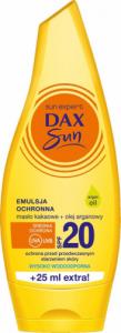 dax cosmetics Dax Sun Emulsja do Opalania z Masłem Kakaowym i Olejem Arganowym SPF 20 175 ml 1