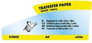 Logo Prasowanka, papier do białej koszulki, biały, A4, 5 arkusza, do drukarek atramentowych, L (15019) 2