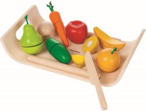 Plan Toys Warzywa i owoce na tacy - 212081 1