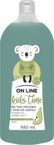 On Line On Line Kids Time Żel pod prysznic i do kąpieli 2w1 dla dzieci - zapach gruszki 980ml 1