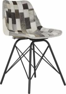 DKD Home Decor Krzesło do Jadalni DKD Home Decor Czarny Metal Skóra (45.5 x 52 x 79 cm) 1