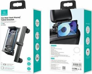 Usams USAMS Uchwyt montowany na zagłówek czarny/black ZJ68ZJ01 (US-ZJ068) 8