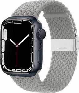 Crong Crong Wave Band Pleciony pasek do Apple Watch 38/40/41 mm (jasny szary) 4