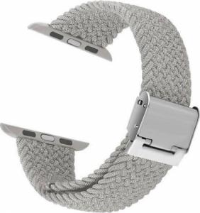 Crong Crong Wave Band Pleciony pasek do Apple Watch 38/40/41 mm (jasny szary) 5