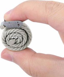 Crong Crong Wave Band Pleciony pasek do Apple Watch 38/40/41 mm (jasny szary) 6